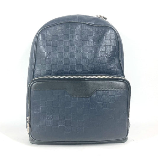 Louis Vuitton Backpack N40091 Damier Anfini Damier Leather Navy
