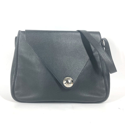 Hermes Shoulder Bag Serie Christine Unisex Unisex Leather Black