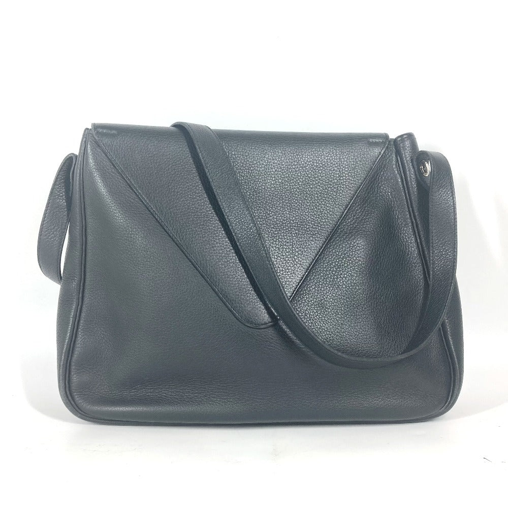 Hermes Shoulder Bag Serie Christine Unisex Unisex Leather Black
