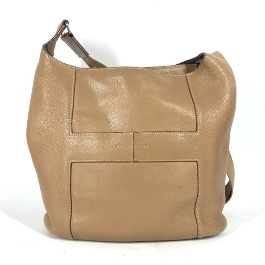 Hermes Shoulder Bag Good News Pm Women Leather Beige