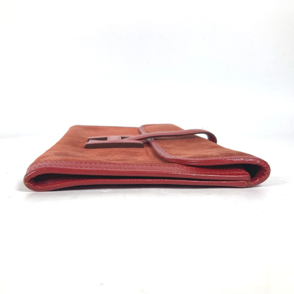 Hermes Clutch Bag Dopris Bag Jige Elan Women Red Logo