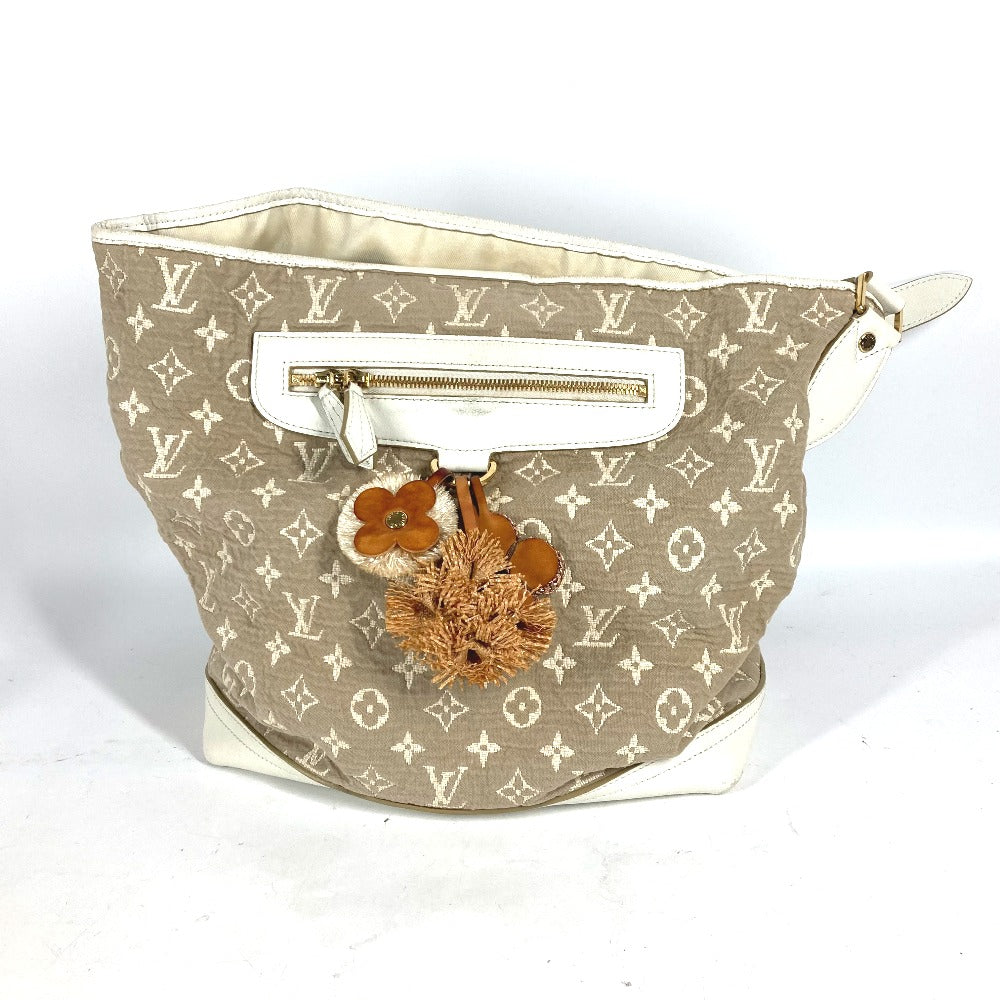 Louis Vuitton M93499 Sabia Buzzus PM Monogram Leather Cotton Beige Shoulder Bag