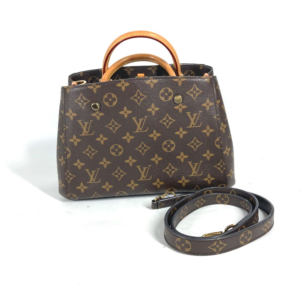 Louis Vuitton M41055 Montaigne BB Monogram Canvas Brown Handbag