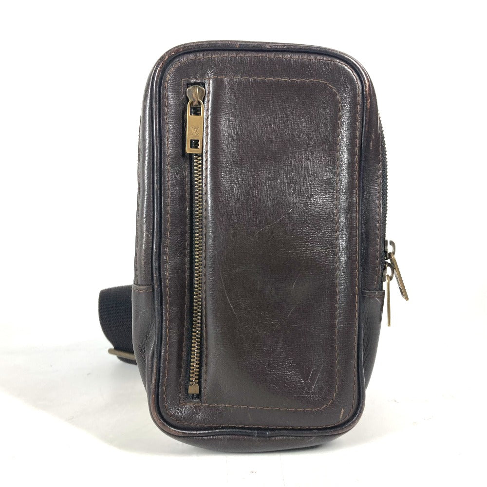Louis Vuitton Sling M92535 Utah Sui Leather Brown Crossbody Bag