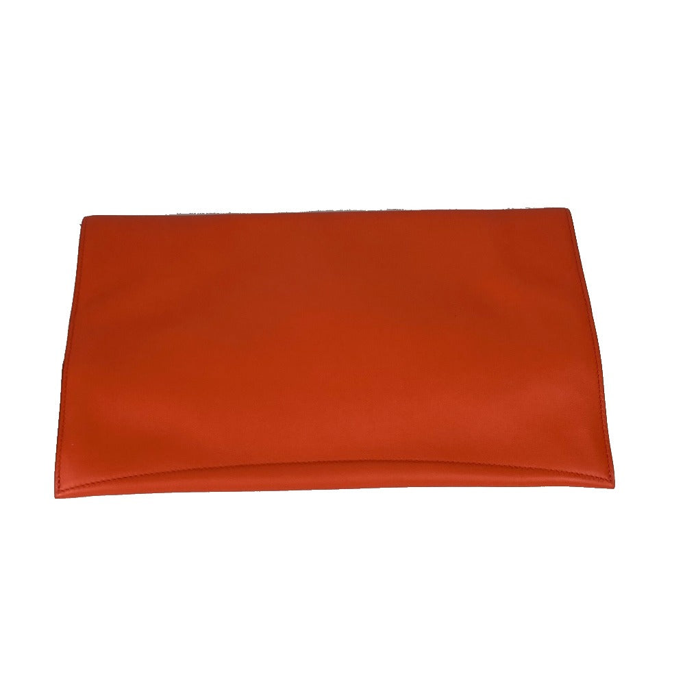 Clutch Bag Swift Orange Pouch Puri Plat Flap