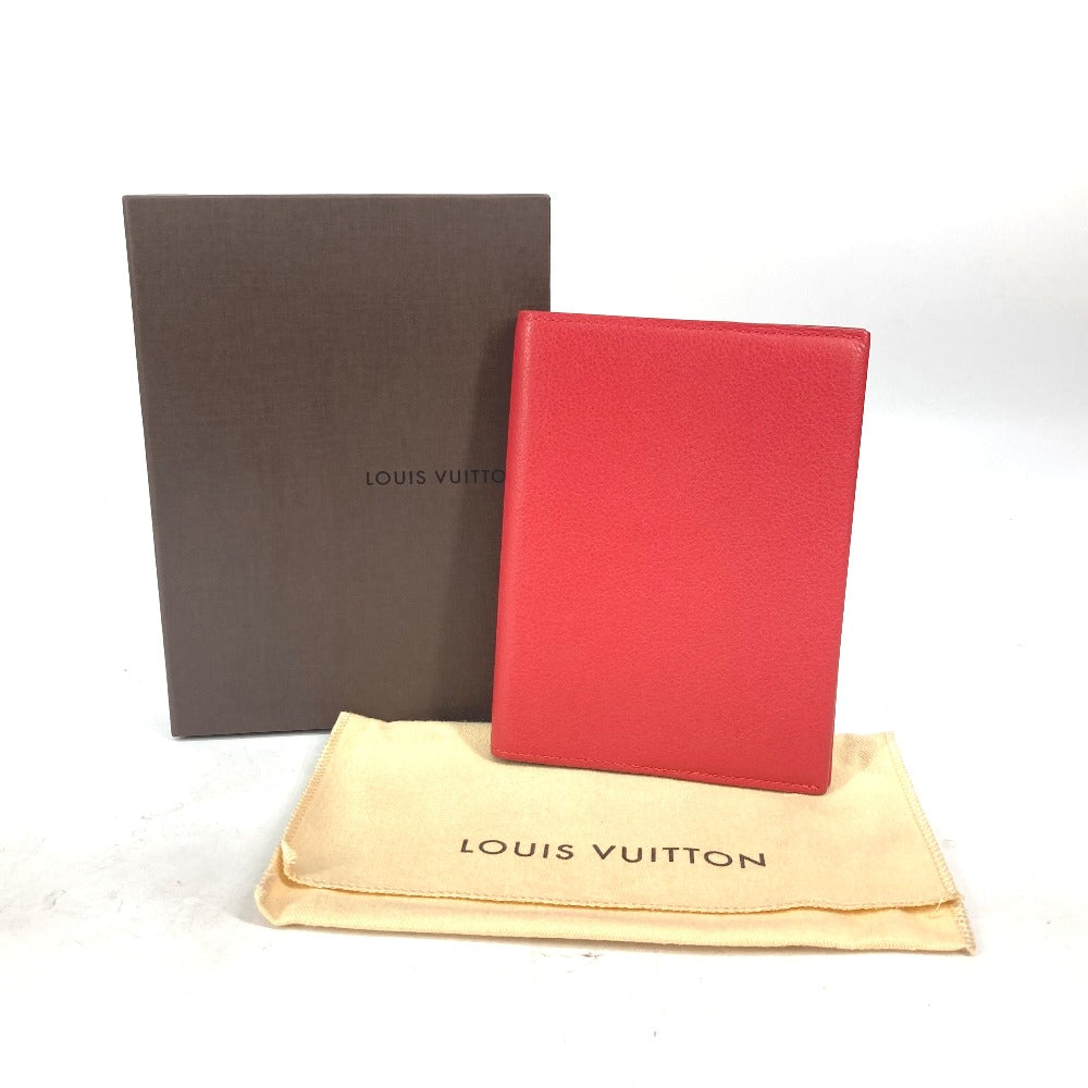 Louis Vuitton Notebook cover M58151 Veau Cashmere Leather Red Handbag