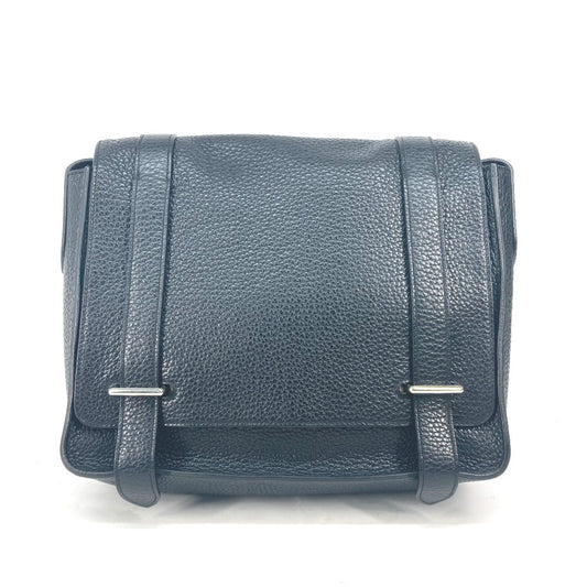 Hermes Shoulder Bag Taurillon Clemence By Color Steve Caporal Black