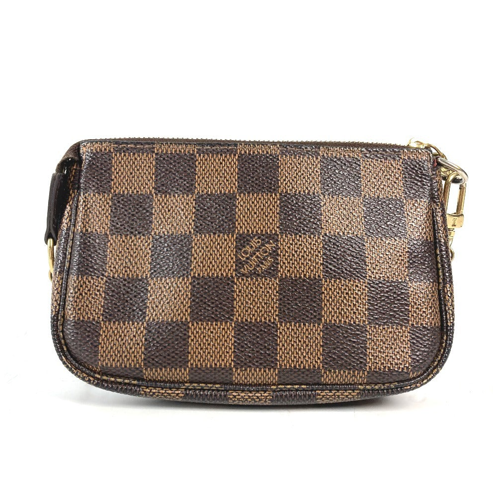 Louis Vuitton N58011 Damier T&B Pochette Canvas Brown Mini Clutch Bag