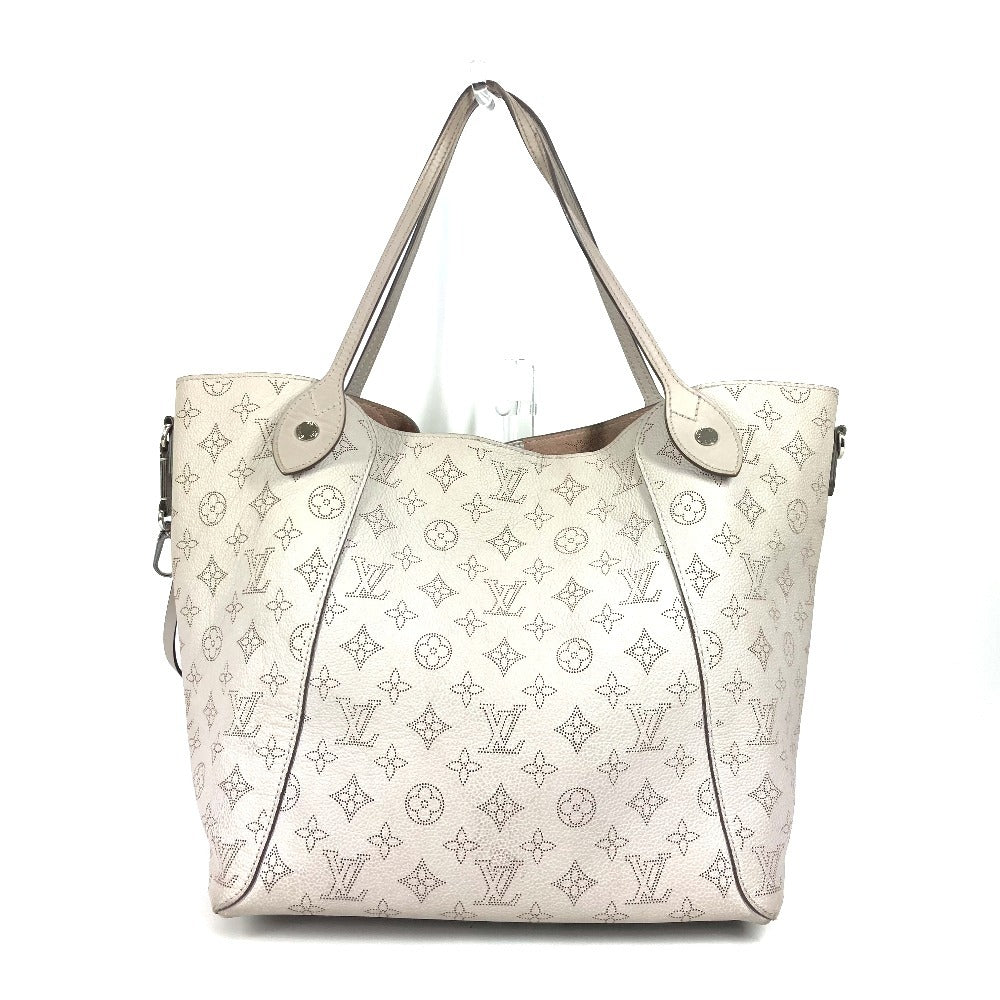 Louis Vuitton M57535 mahina Greige Mahina Hina Monogram Leather Shoulder Bag