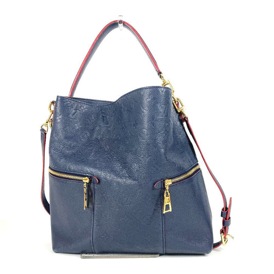 Louis Vuitton M44012 Ann Platt Ann Platt Monogram Leather Navy Shoulder Bag