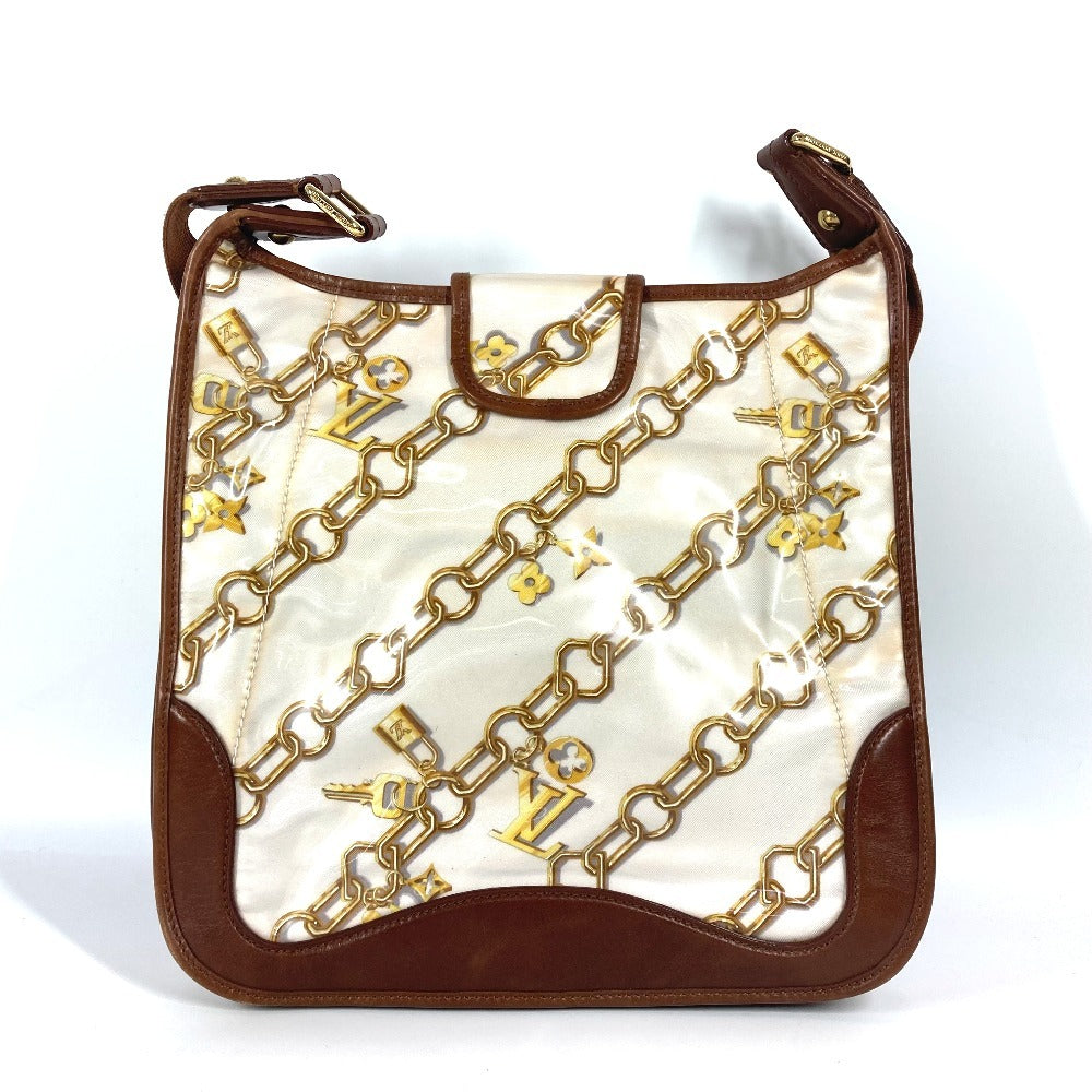 Louis Vuitton M95158 Plastics charm M tte Monogram Leather White Shoulder Bag