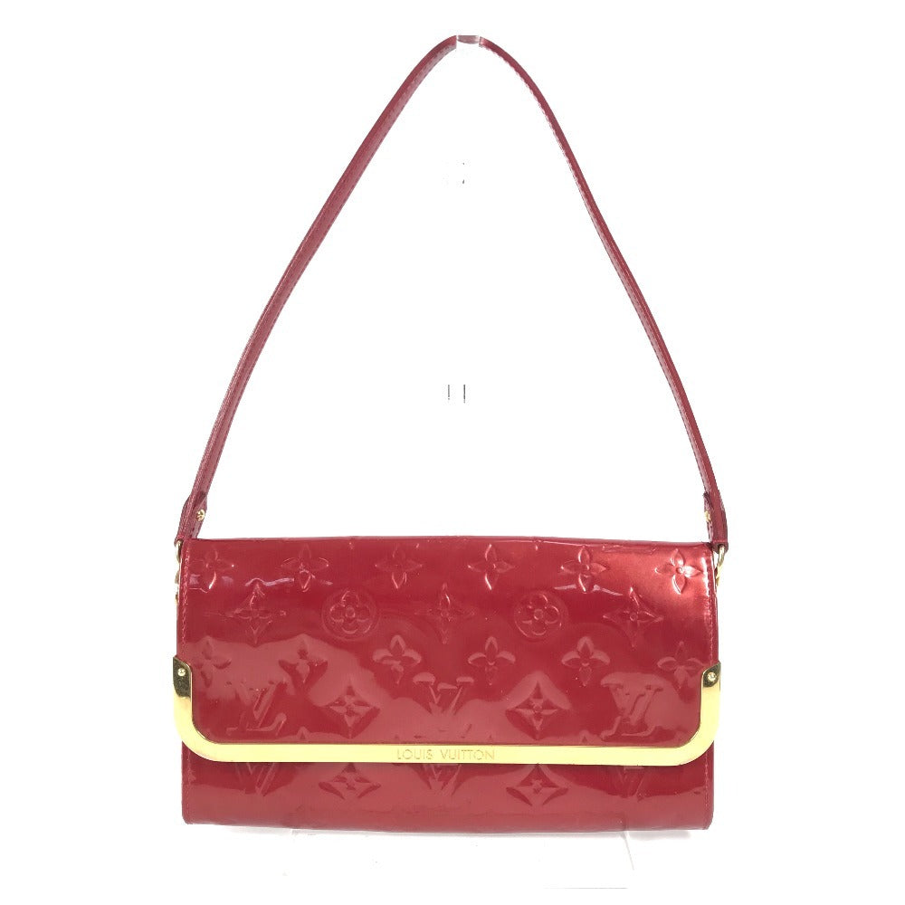 Louis Vuitton M91550 Vernis Rossmore MM Monogram Canvas Red Shoulder Bag