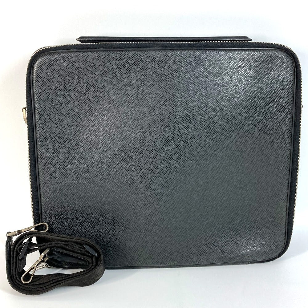 Louis Vuitton M30832 Taiga Porto Ordinatur Leather Black Handbag