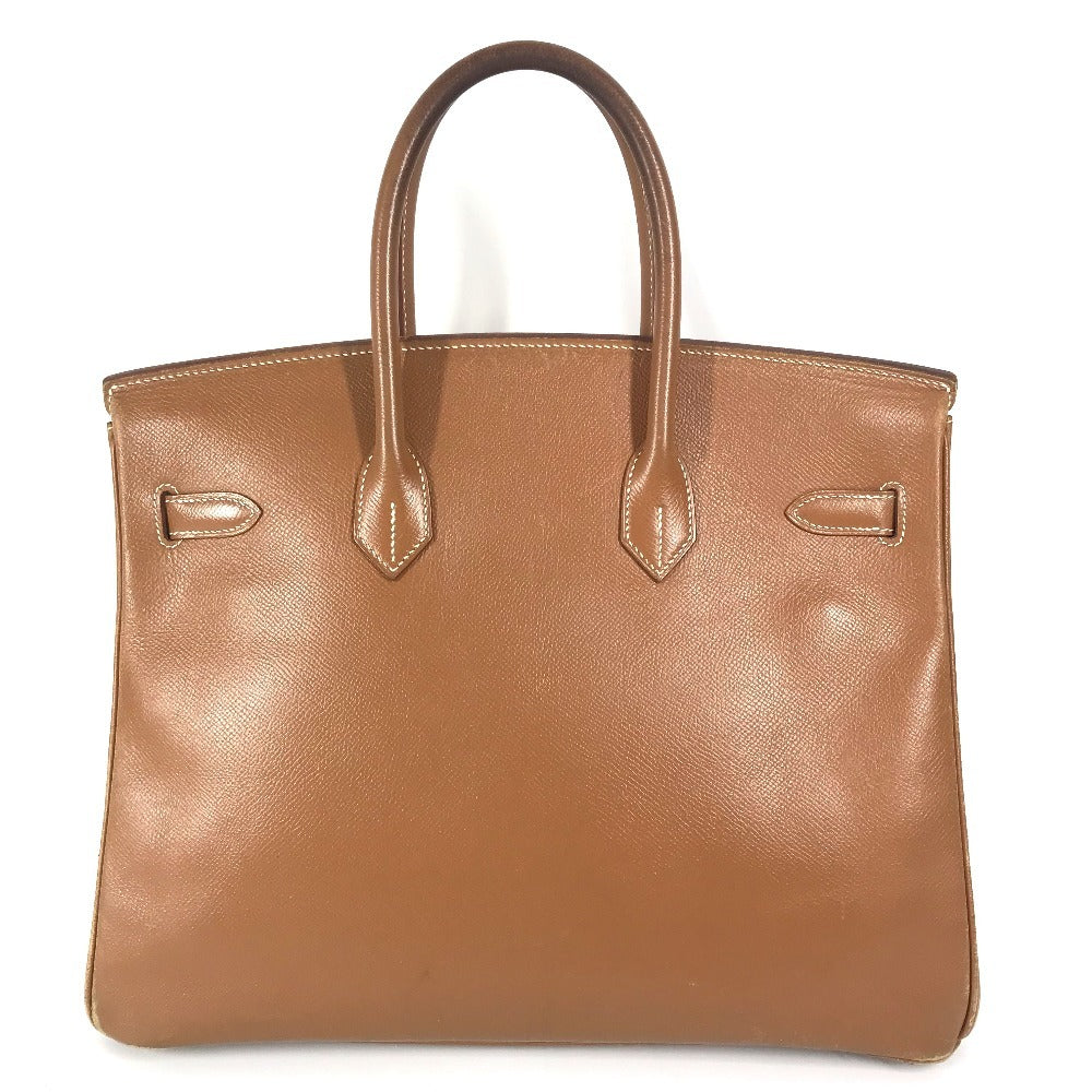 Hermes Handbag Tote Bag Birkin Leather Gold