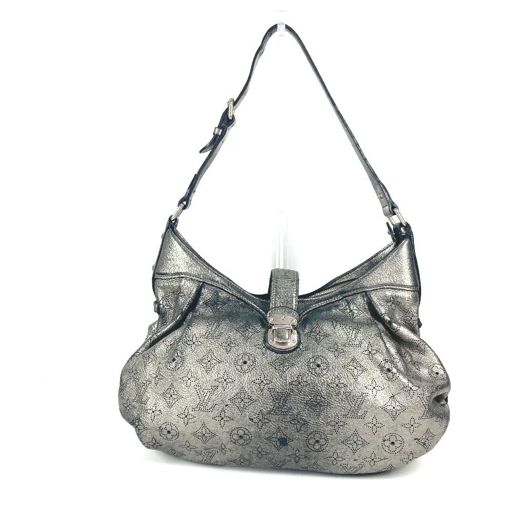 Louis Vuitton M95718 mahina XS Monogram Leather Silver Shoulder Bag