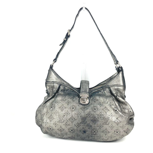 Louis Vuitton M95718 mahina XS Monogram Leather Silver Shoulder Bag