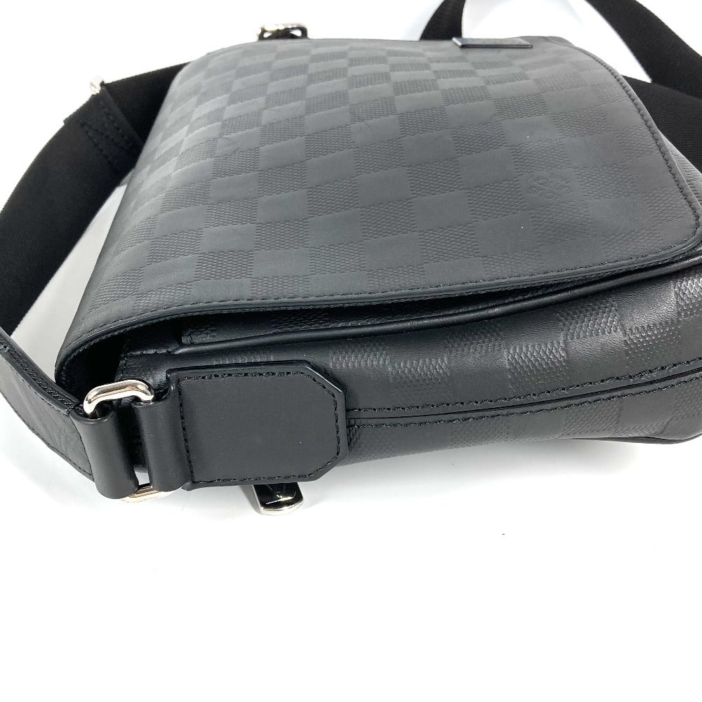 Louis Vuitton N42711 Damier Anfini Damier Anfini Leather Black Shoulder Bag