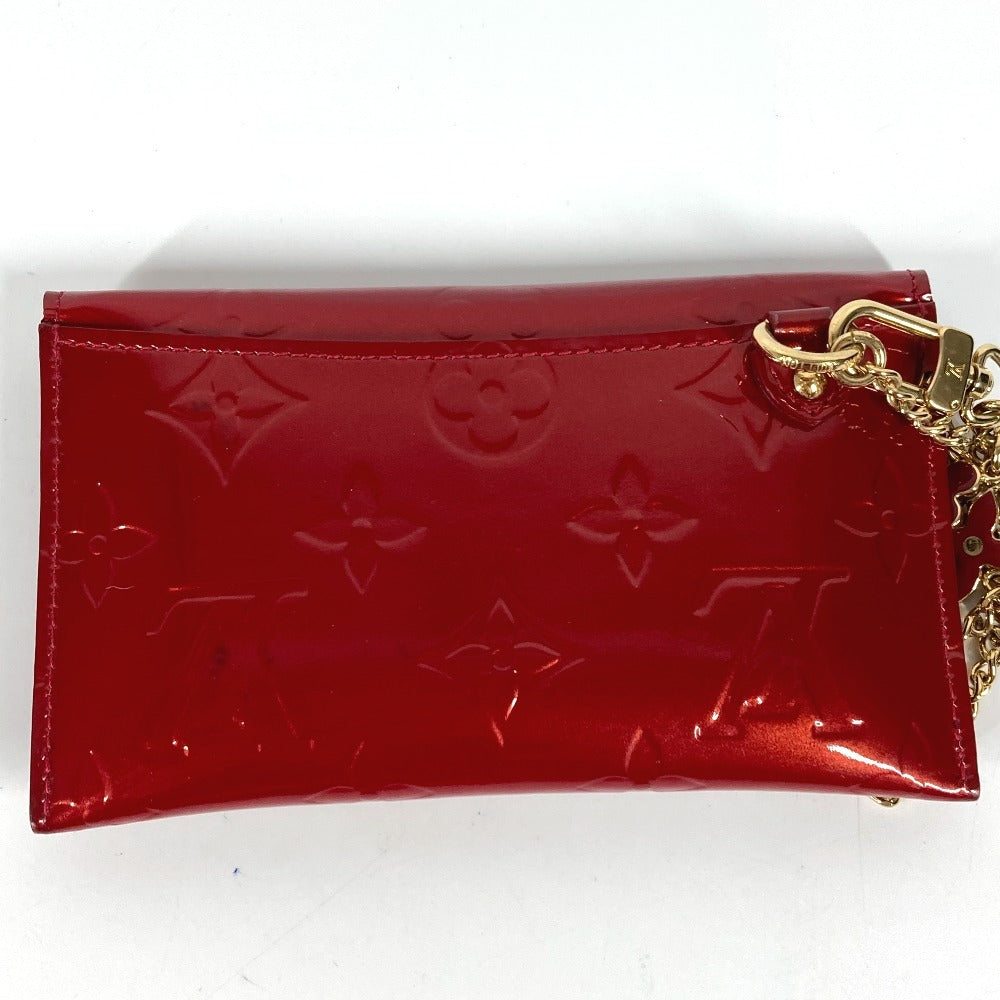 Louis Vuitton Coin M91917 Vernis Unvelop Monogram Canvas Red Handbag