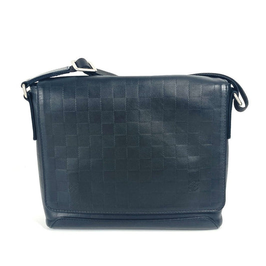 Louis Vuitton N41033 Damier Anfini Damier Anfini Leather Black Shoulder Bag