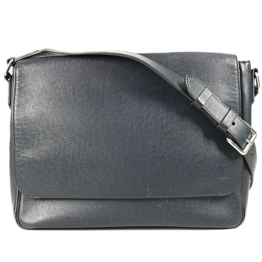 Louis Vuitton M32624 Taiga Roman MM Leather Navy Shoulder Bag