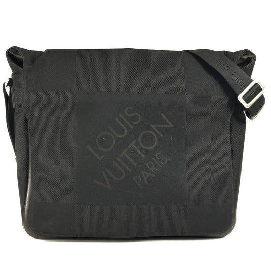 Louis Vuitton M93225 Damier Jean Damier Jean Canvas Black Shoulder Bag