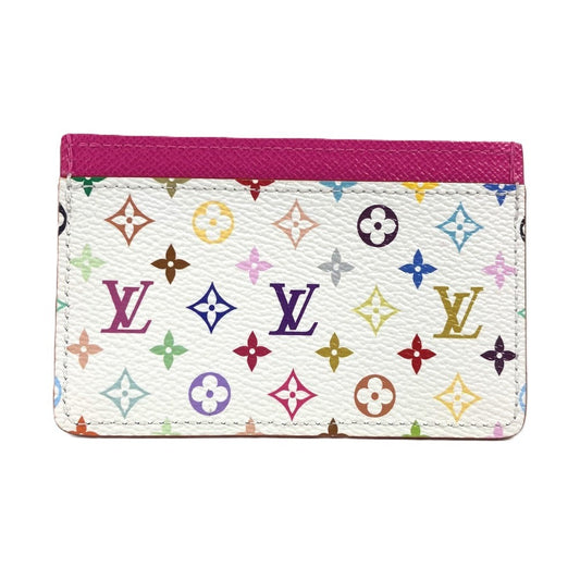 Louis Vuitton M13403 Takashi Murakami Porto cult Monogram Canvas White Multicolor Wallet Case