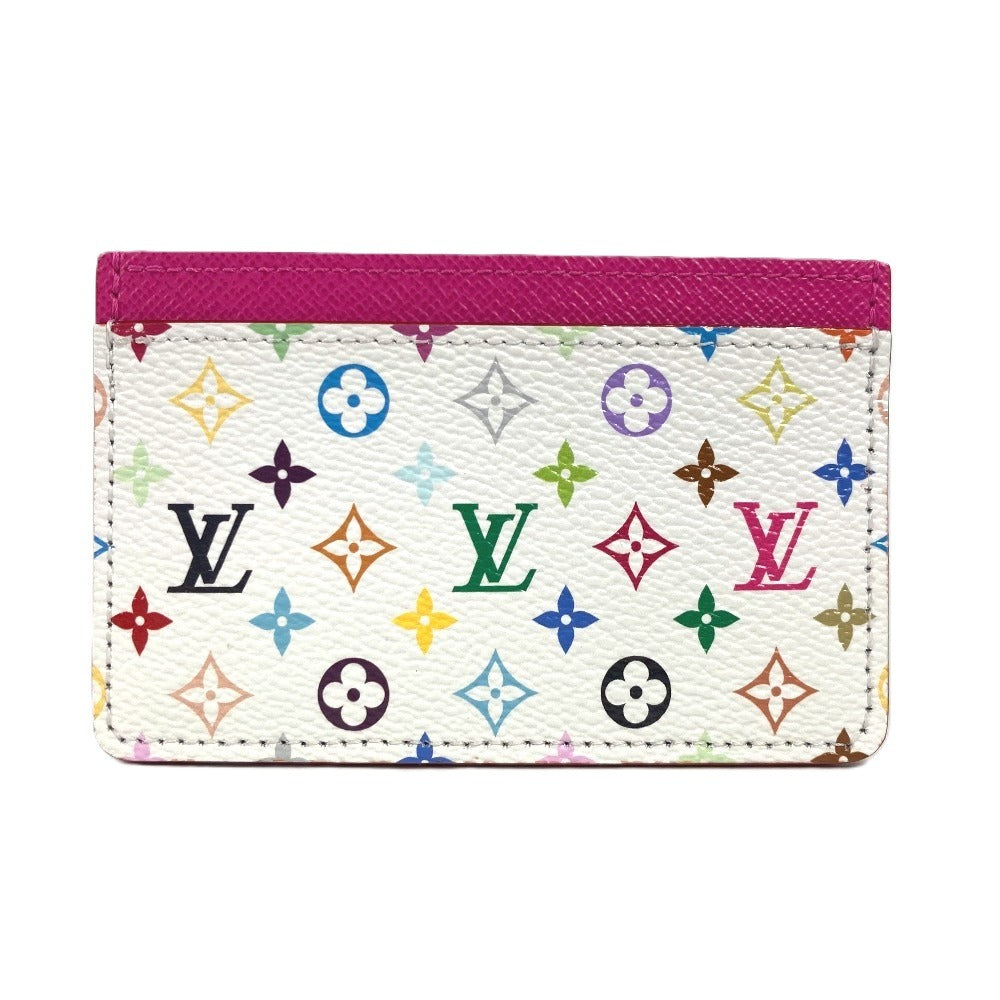 Louis Vuitton M13403 Takashi Murakami Porto cult Monogram Canvas White Multicolor Wallet Case
