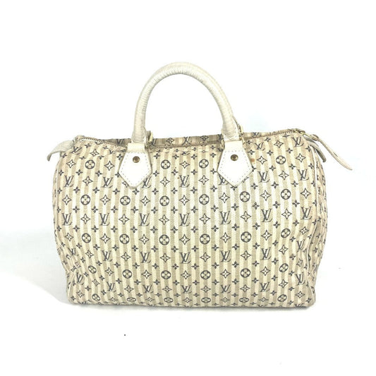 Louis Vuitton M95500 -LinCanvas run Speedy 30 Monogram White Mini Bag