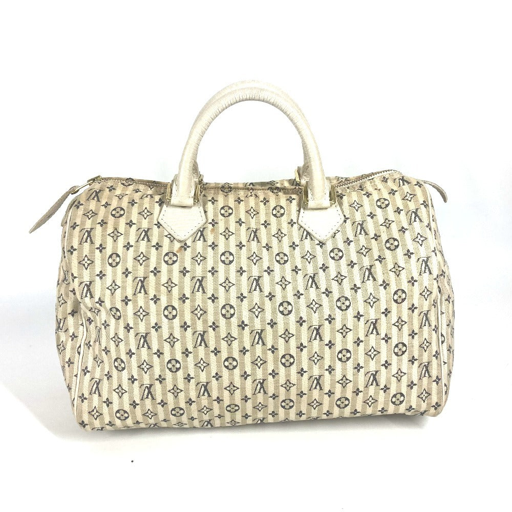 Louis Vuitton M95500 -LinCanvas run Speedy 30 Monogram White Mini Bag