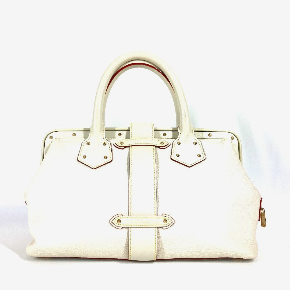 Louis Vuitton M91811 Suhari Angénieux PM Leather White Handbag