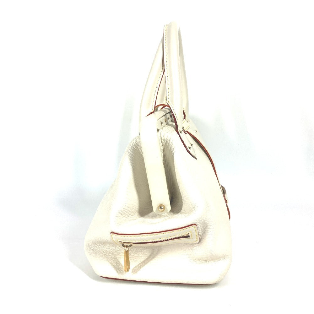 Louis Vuitton M91811 Suhari Angénieux PM Leather White Handbag