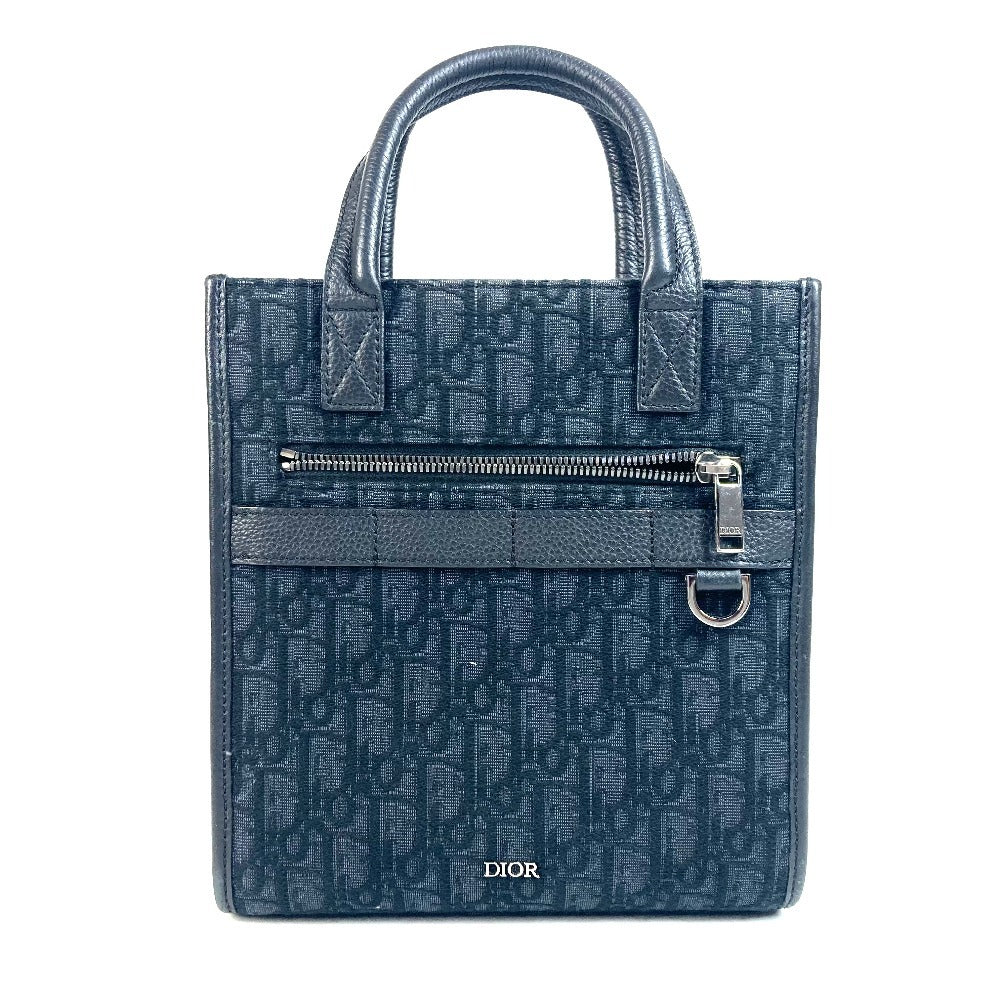Dior Handbag Safari North South Tote Bag Leather Canvas