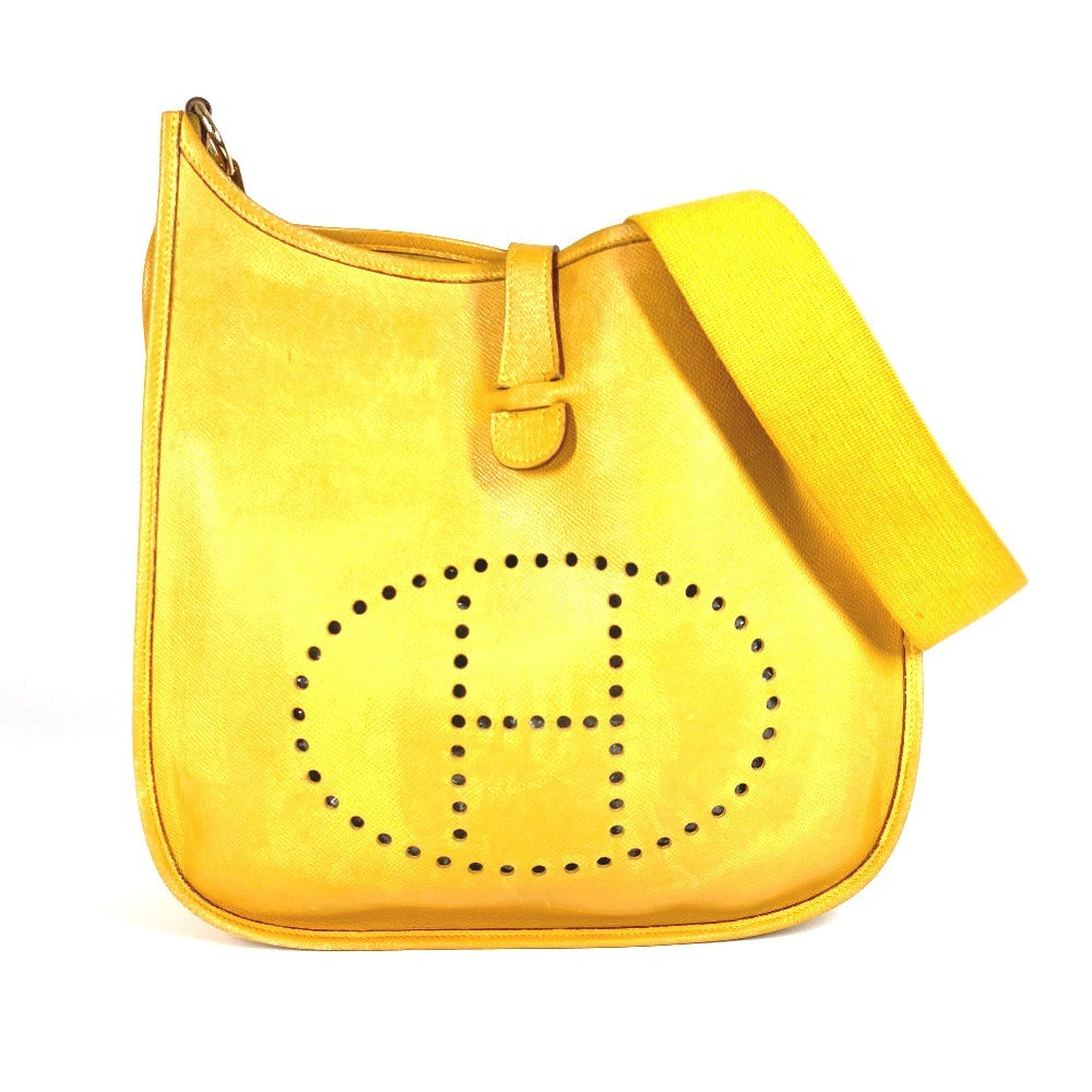 Hermes Shoulder Bag Evelyn Gm Evelyn Gm Leather Yellow