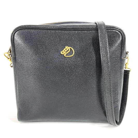 Hermes Shoulder Bag Jockey Horse Cheval Leather Black