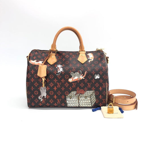 Louis Vuitton Speedy 30 Bandouliere Limited Edition Grace Brown Handbag