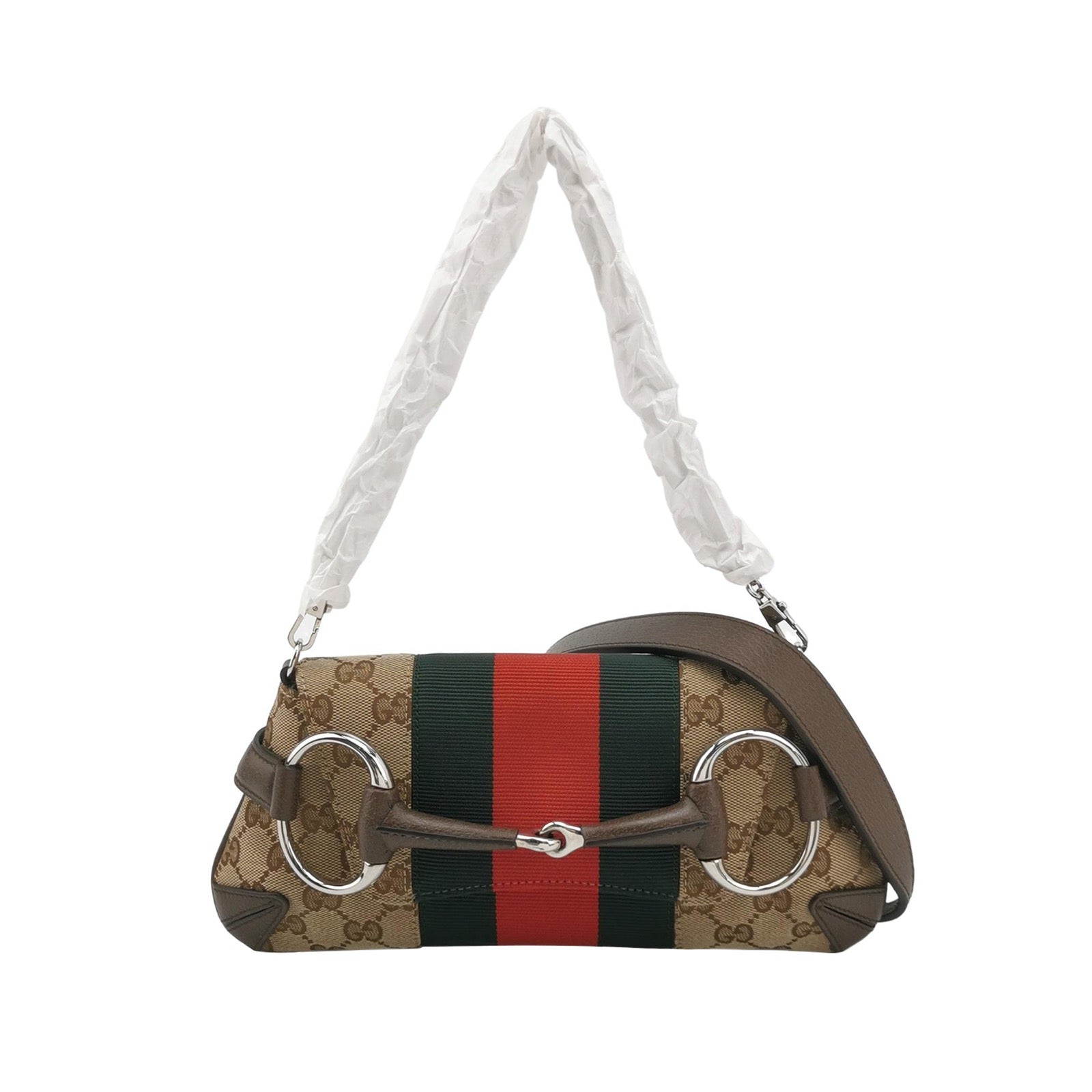 Gucci Horsebit Re-issue Monogram Small Chain Shoulder Bag