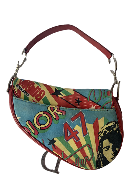 Dior Saddle Bag Bob Marley Design By John Travel Bag