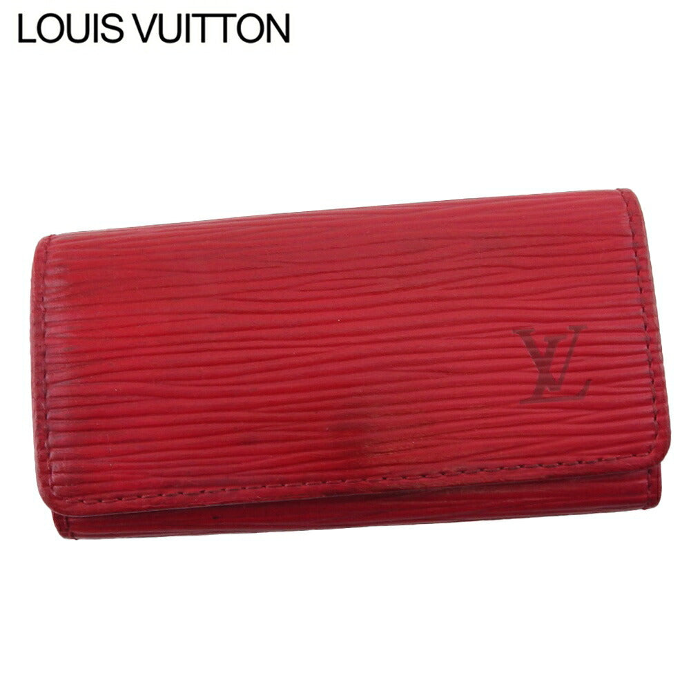 Louis Vuitton Key holder M63827 Multicles4 Red Gold Key Chain D2426