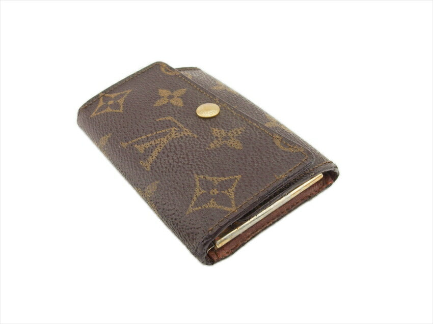 Louis Vuitton Key holder M62630 Multicles6 Brown Beige Gold Key Chain D2522