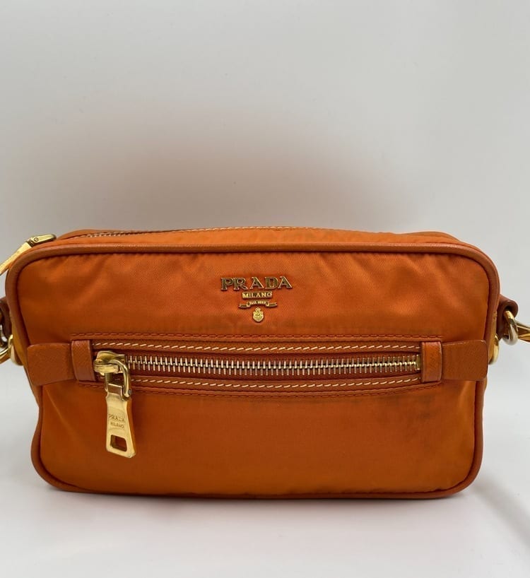 Prada Crossbody Bag Nylon Orange