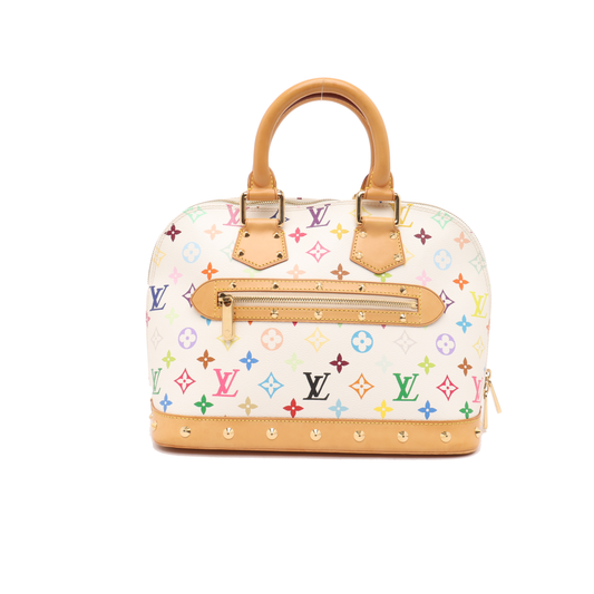 Louis Vuitton x Takashi Murakami Alma White Multicolor Handbag Multicolor 1