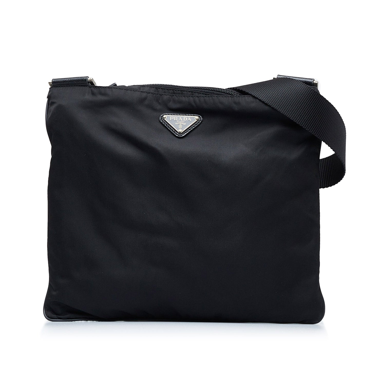 Prada Tessuto Luxury Handbag Canvas Nylon Black Travel Bag Nylon Canvas 3
