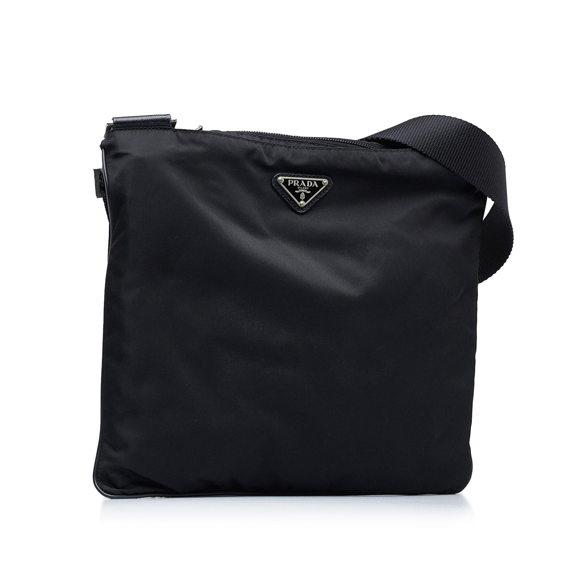 Prada Tessuto Luxury Handbag Canvas Nylon Black Travel Bag Nylon Canvas 3