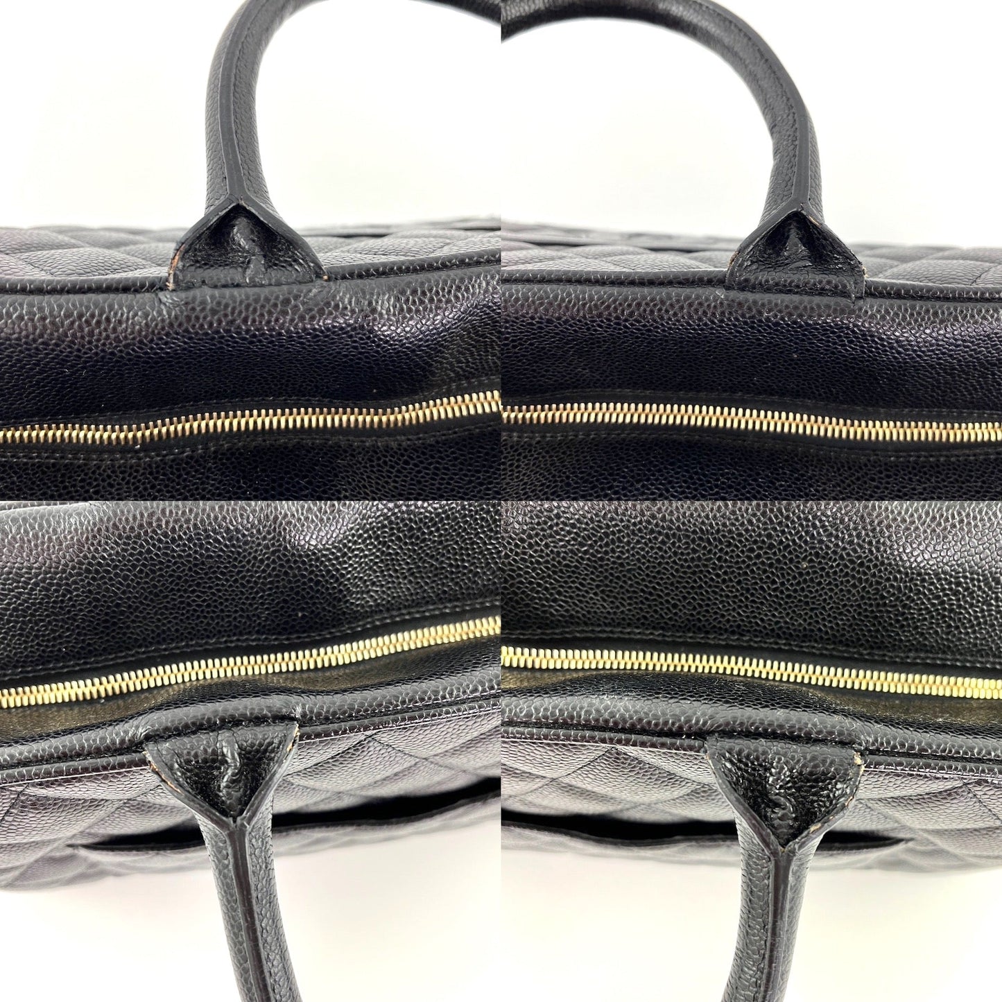Chanel Black Timeless Caviar Leather Bowler Accessory