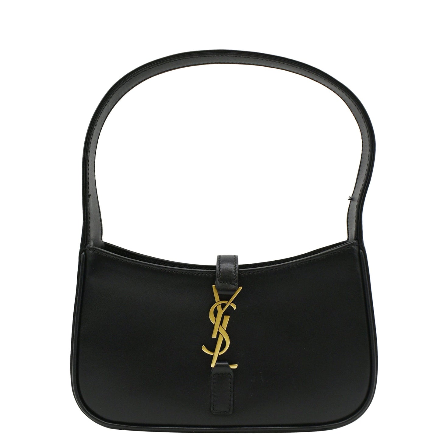 YSL Saint Laurent Yves Le Shoulder Bag Leather Black Mini