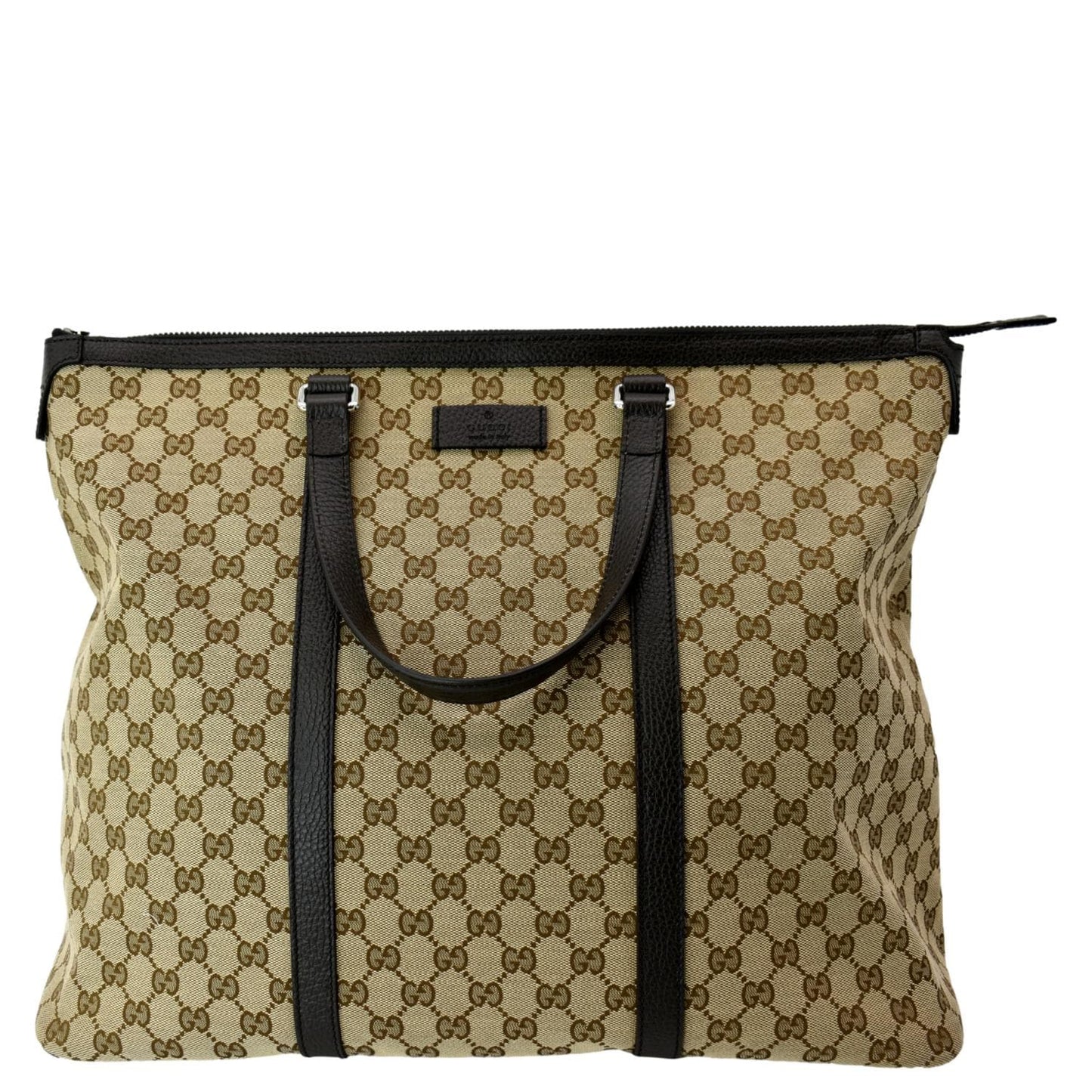 Gucci Tote Travel Bag Canvas Beige Tote Bag