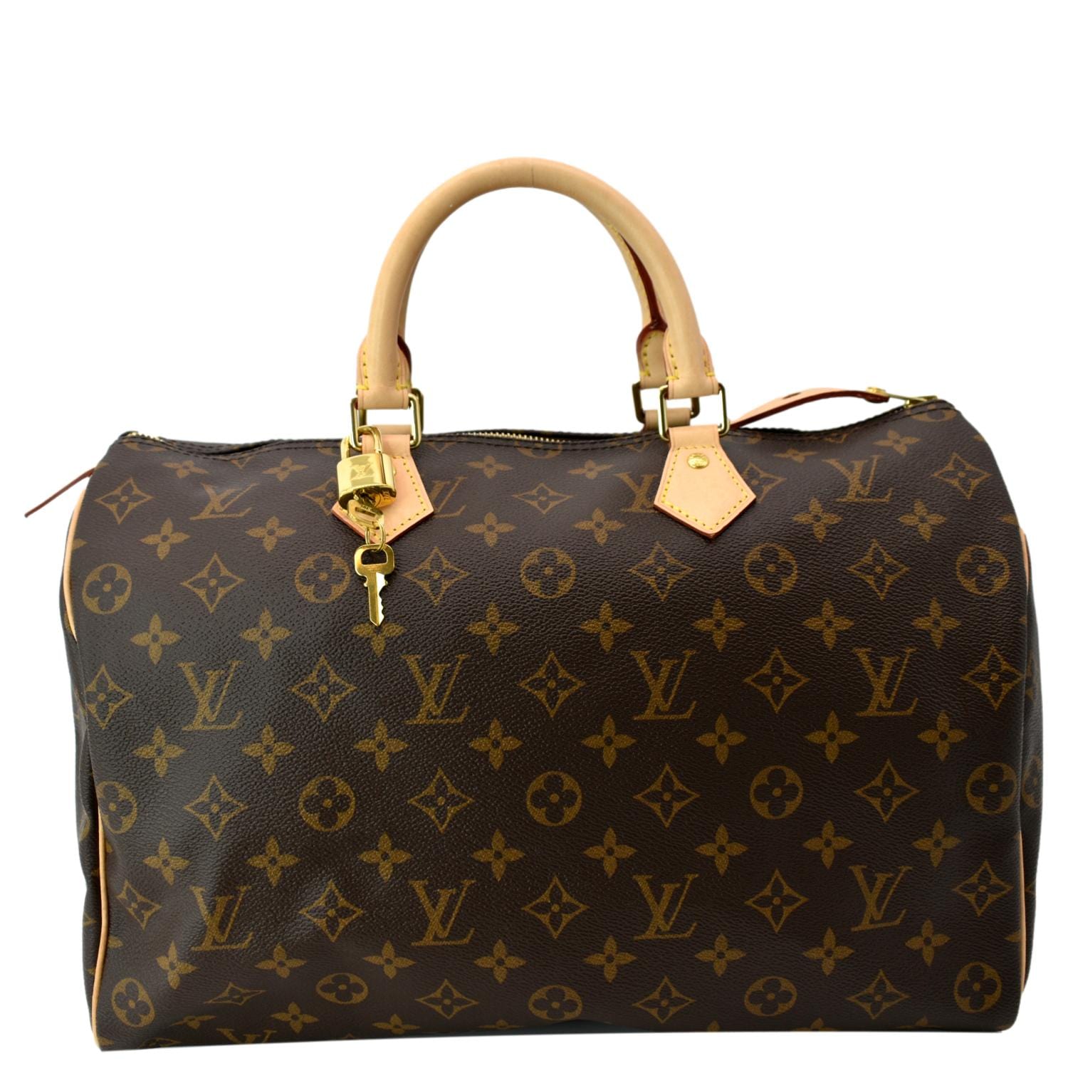 Louis Speedy Nm Satchel Bag Canvas Monogram Travel Bag