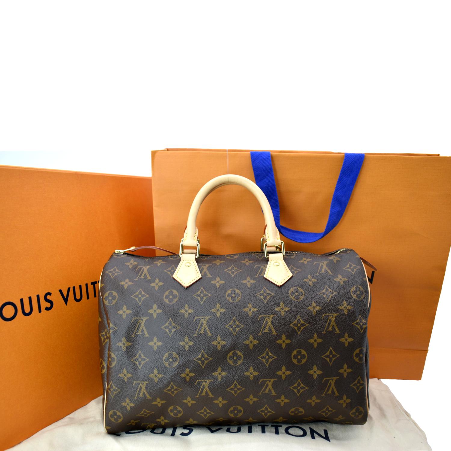 Louis Speedy Nm Satchel Bag Canvas Monogram Travel Bag