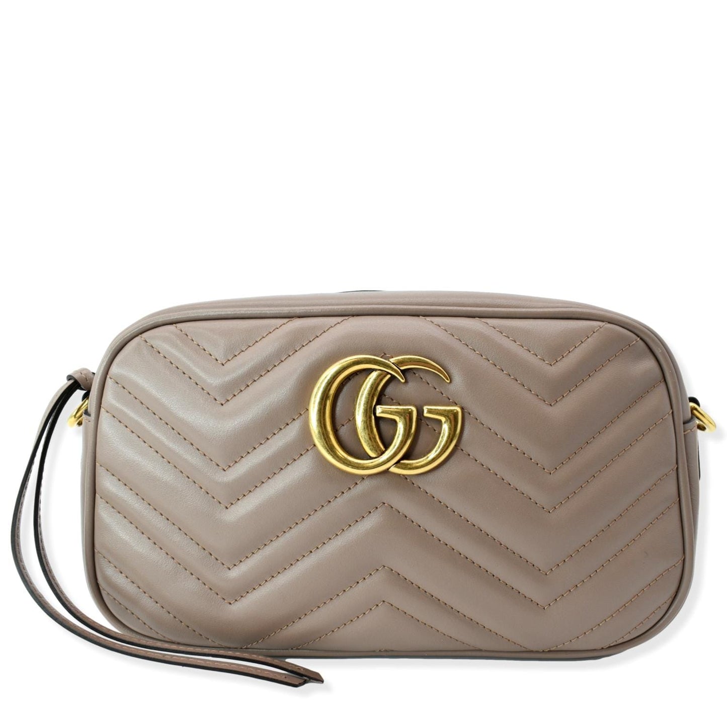 Gucci Marmont Crossbody Bag Dusty Leather Matelasse