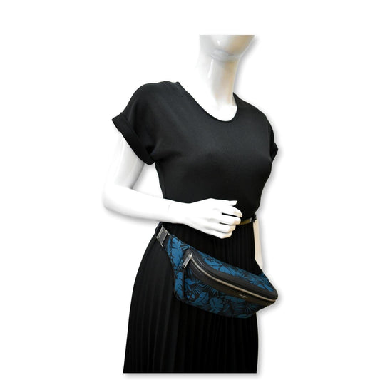 YSL Saint Laurent Yves Printed Belt Bag Leather Multicolor